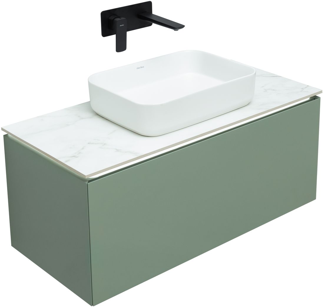 Мебель для ванной Allen Brau Infinity 100 см, 1 ящик, cement grey matt