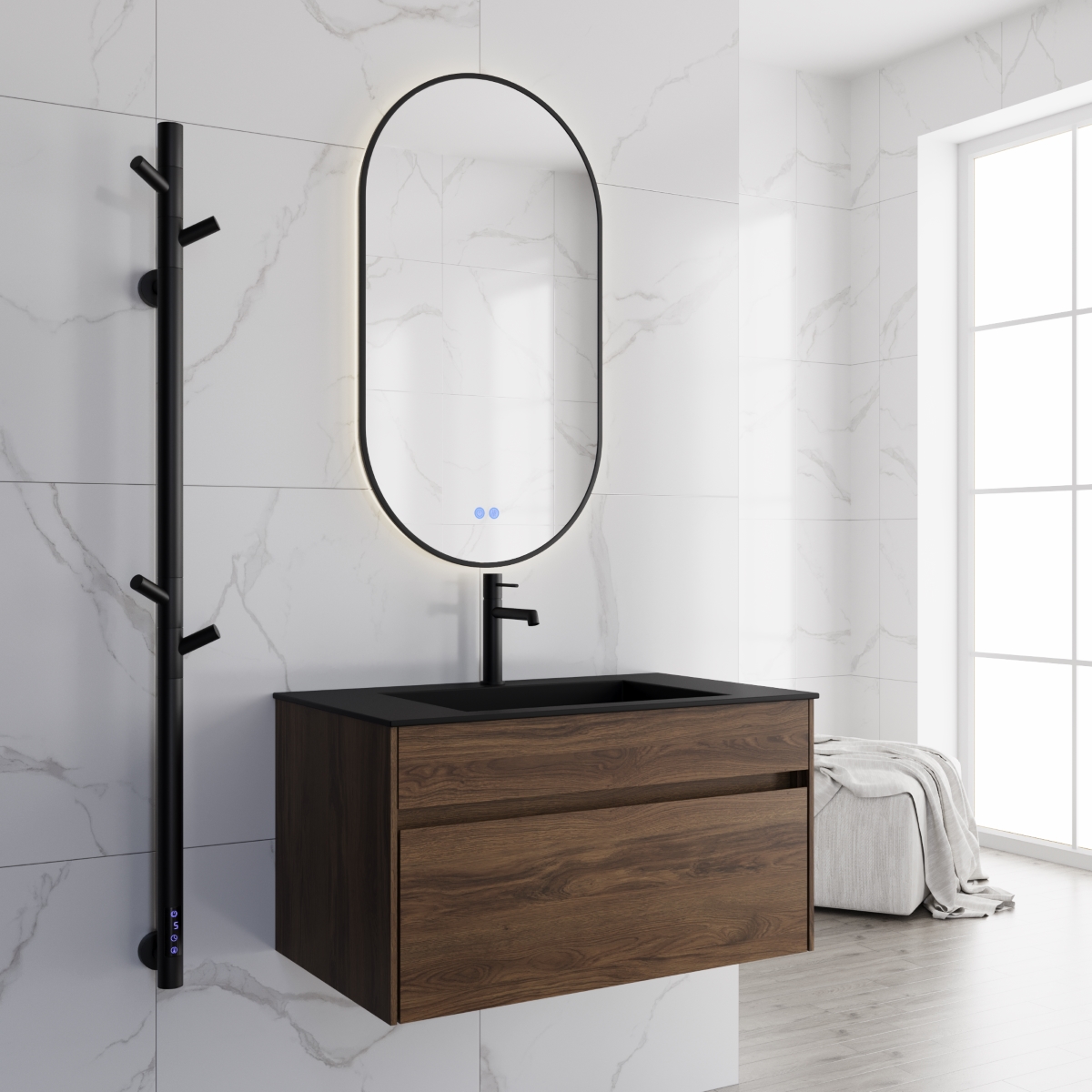 Мебель для ванной Vincea Chiara new 80 см C.Oak
