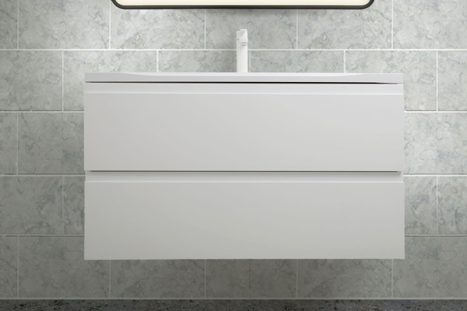 Мебель для ванной Art&Max Bianchi 100 см, белый матовый