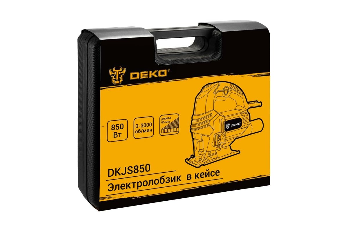 Электролобзик Deko DKJS850 850 Вт, в кейсе 063-4330