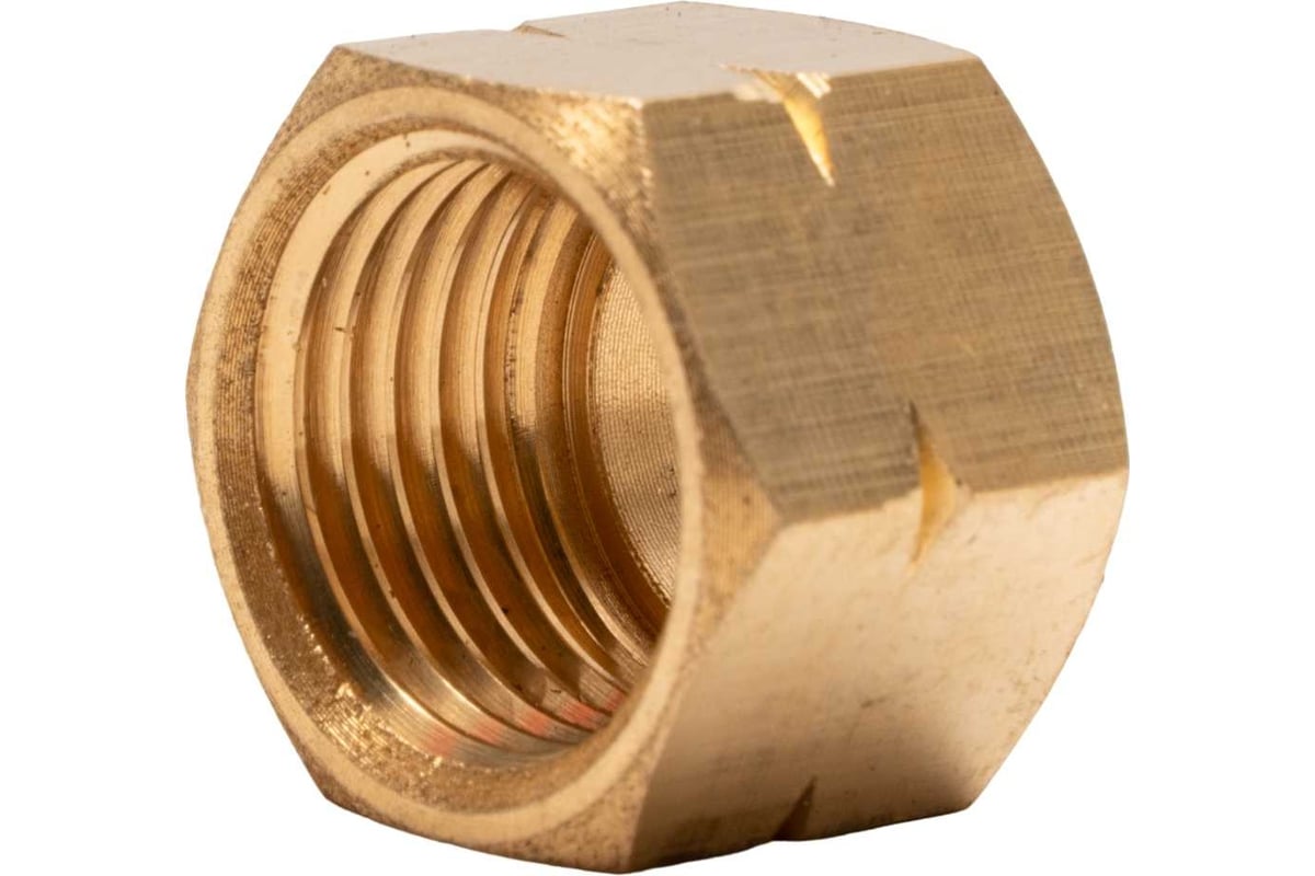 Гайка накидная 19, М16x1.5 LH, латунь, 5 шт в упаковке Krass 2190582