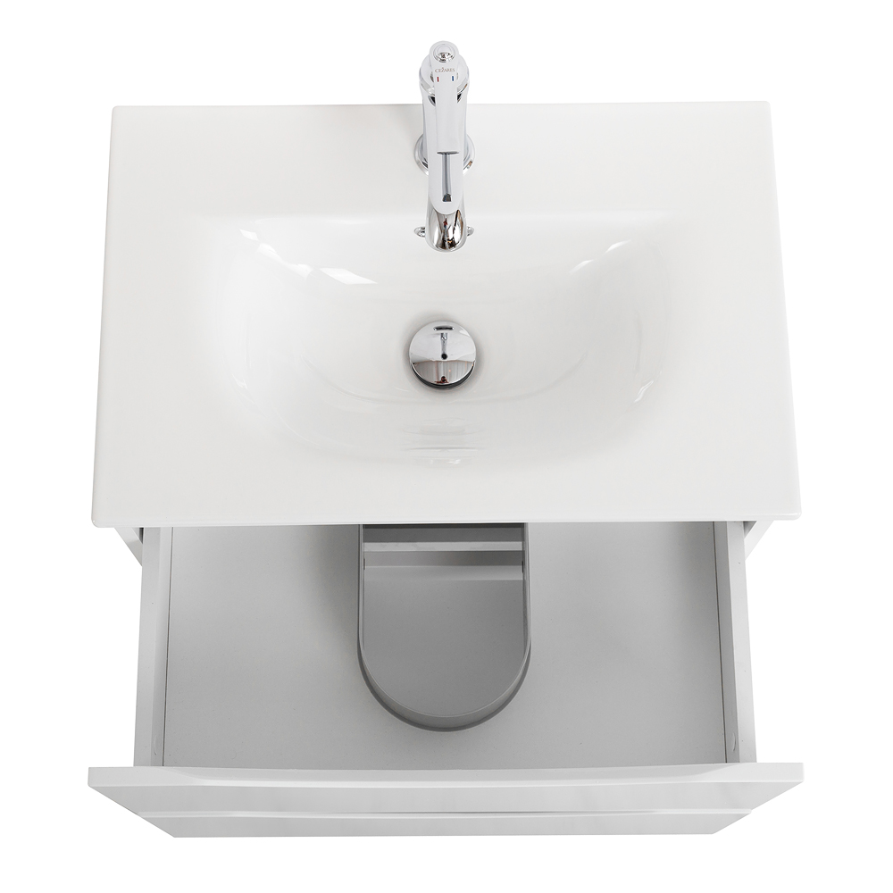 Мебель для ванной BelBagno Marino-Cer-Mini 50 см Bianco Lucido