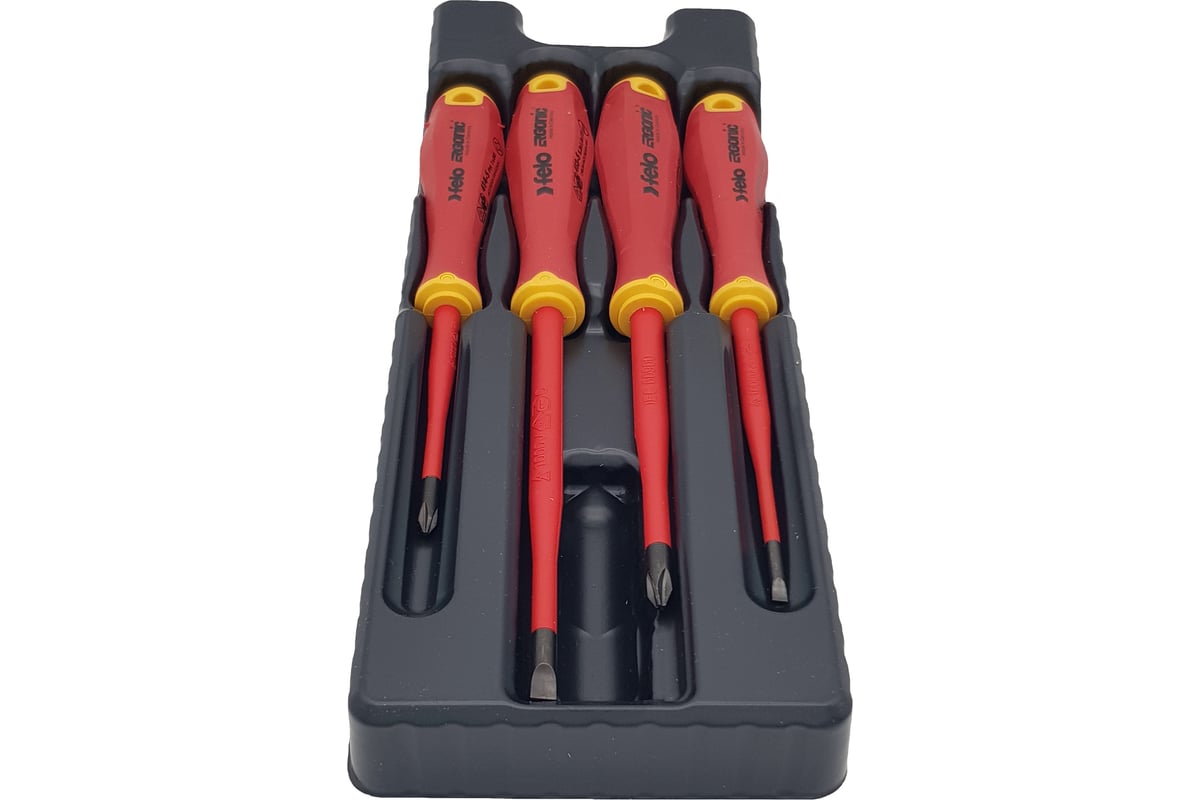 Набор диэлектрических отверток 4 шт. Felo Ergonic серия Slim 41384198