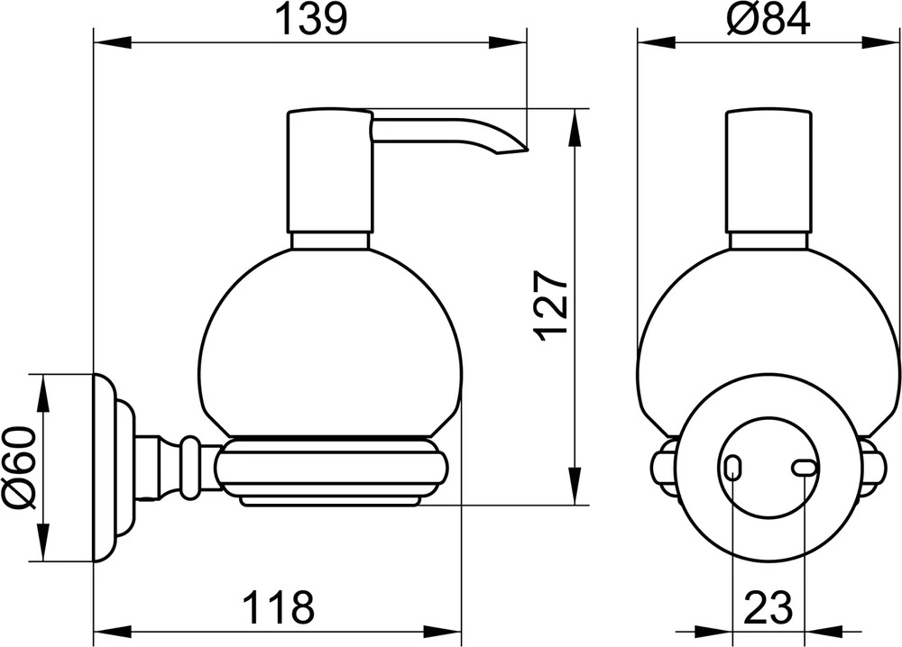 Дозатор жидкого мыла Keuco Astor 2153019000