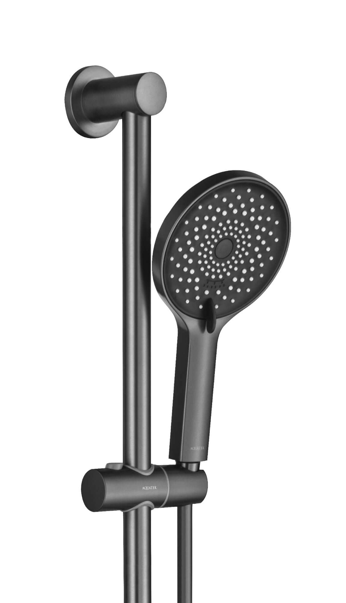 Душевой гарнитур Aquatek Лугано AQ2022BGM оружейная сталь Душевой гарнитур Aquatek Лугано AQ2022BGM оружейная сталь