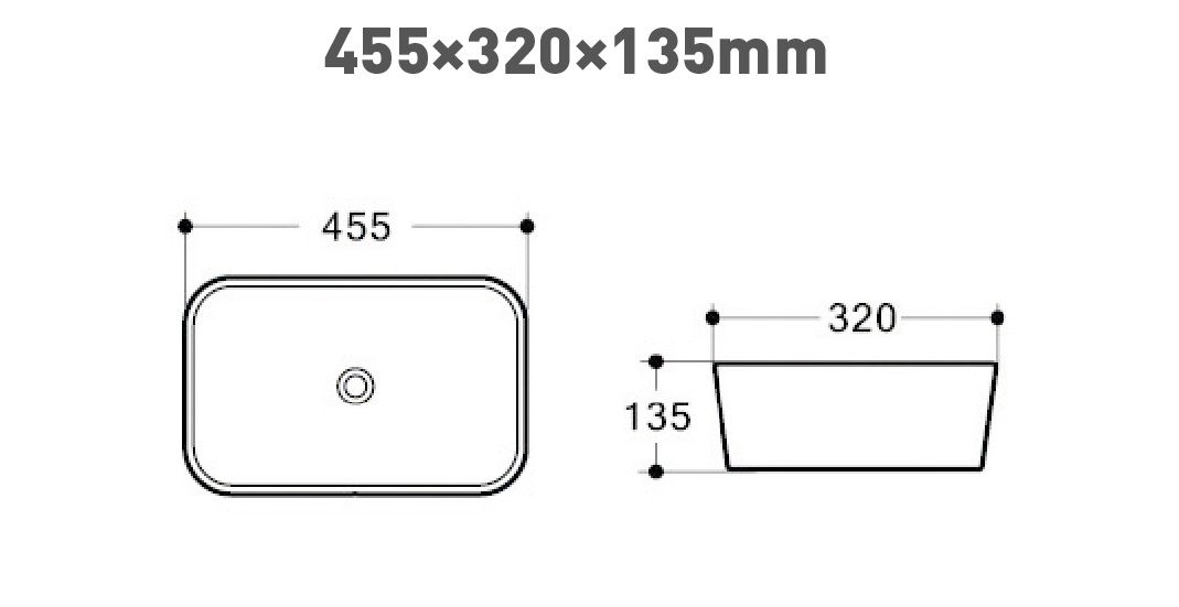 Раковина Art&Max AM280-T 45.5 см белый