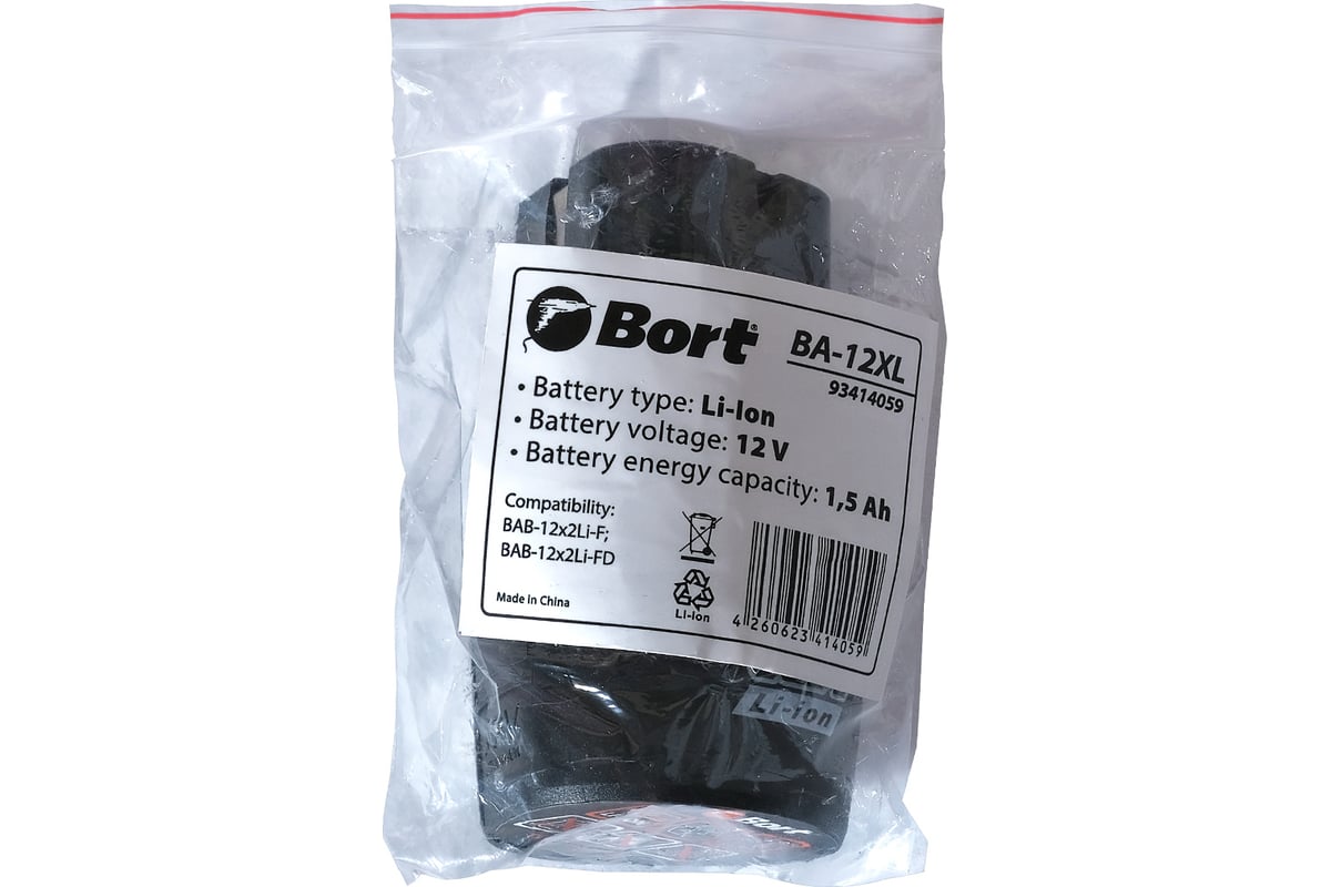 Батарея аккумуляторная BA-12XL Bort 93414059