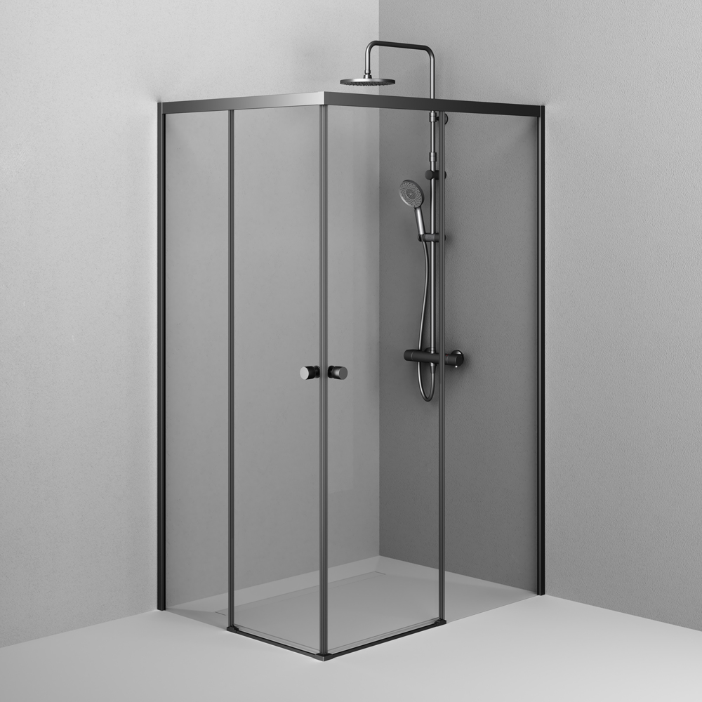 Душевой уголок Am.Pm X-Joy W94G-403-120290-BТ1К 120x90 прозрачный, черный матовый