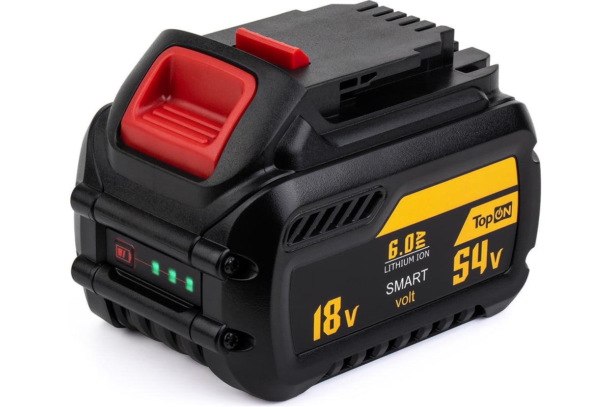 Аккумулятор для DEWALT XR FLEX VOLT 54V 6.0AH (LI-ION) Topon TOP-DE-DCB546