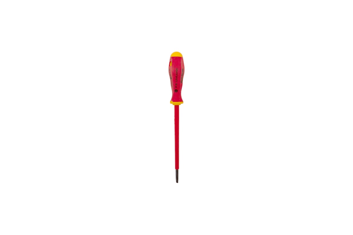 Отвертка EKF Professional SL3.5x0.6 мм, VDE 1000В sl-3.5-0.6-pro-in