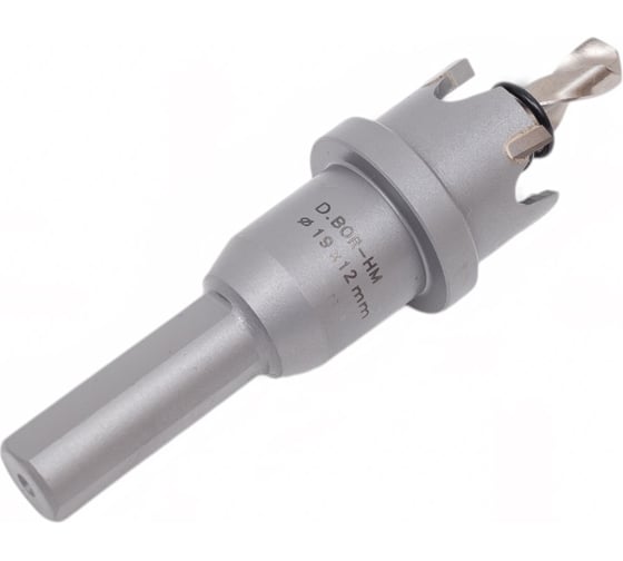 Коронка по металлу HM (19х12 мм; хвостовик 10 мм; комплект) D.BOR HS-HM-12-019-T