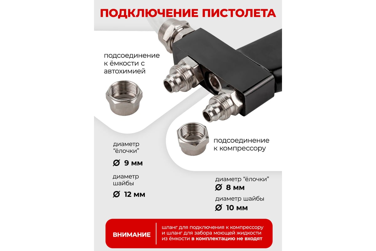 Пистолет пневматический для чистки салона автомобиля Forcekraft FK-203831(57636)
