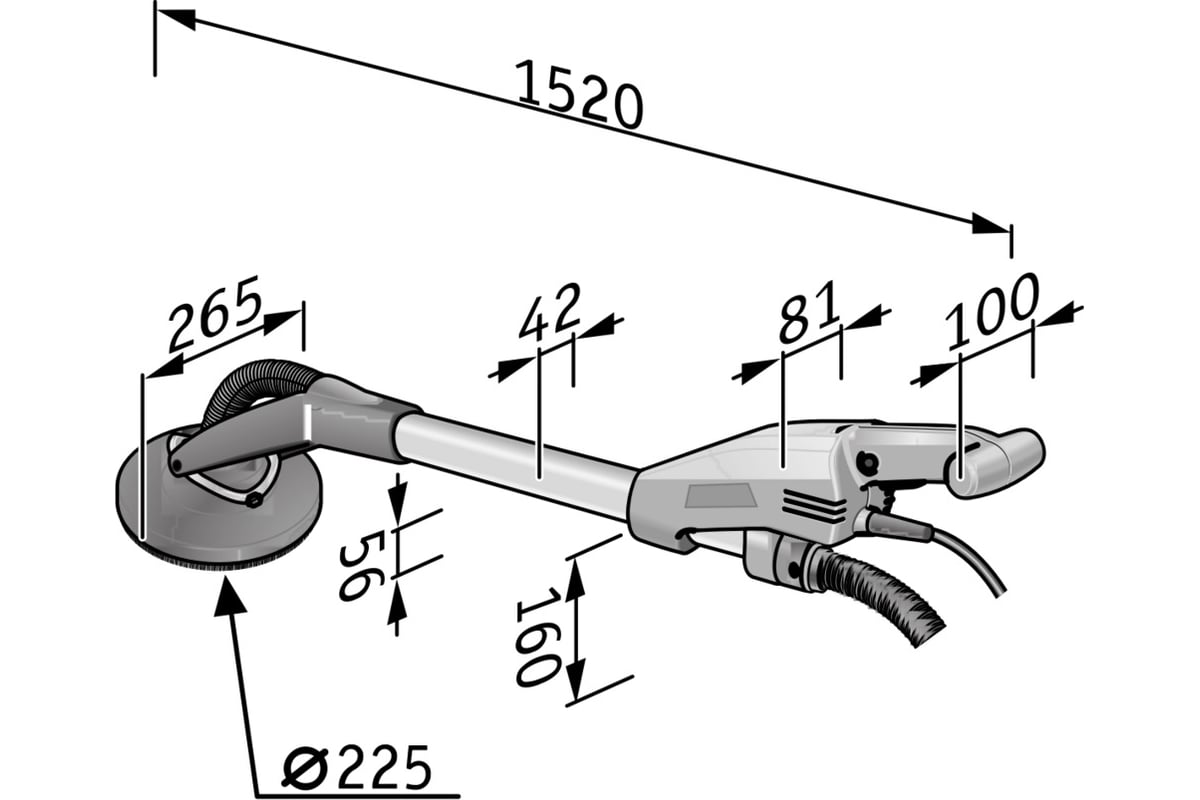 Шлифовальная машина для стен и потолков Flex Giraffe GE 5 + SH Kit 409375