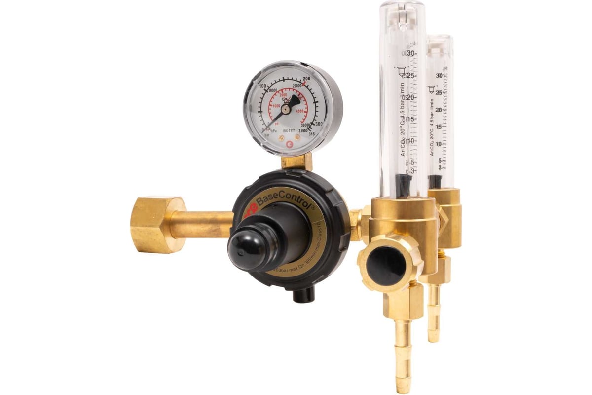 Регулятор для углекислоты и аргона Base Control AR/CO2 с 2 ротаметрами GCE 0870478