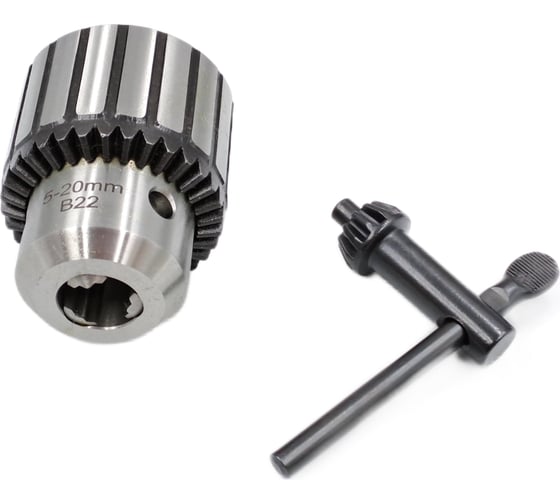 Патрон сверлильный ПС 20 5-20 мм, В22, с ключом, исп. R-01 кл.1 TORNERI 041893