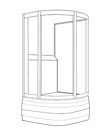 Душевая кабина Niagara Luxe NGL-4410B 100x100