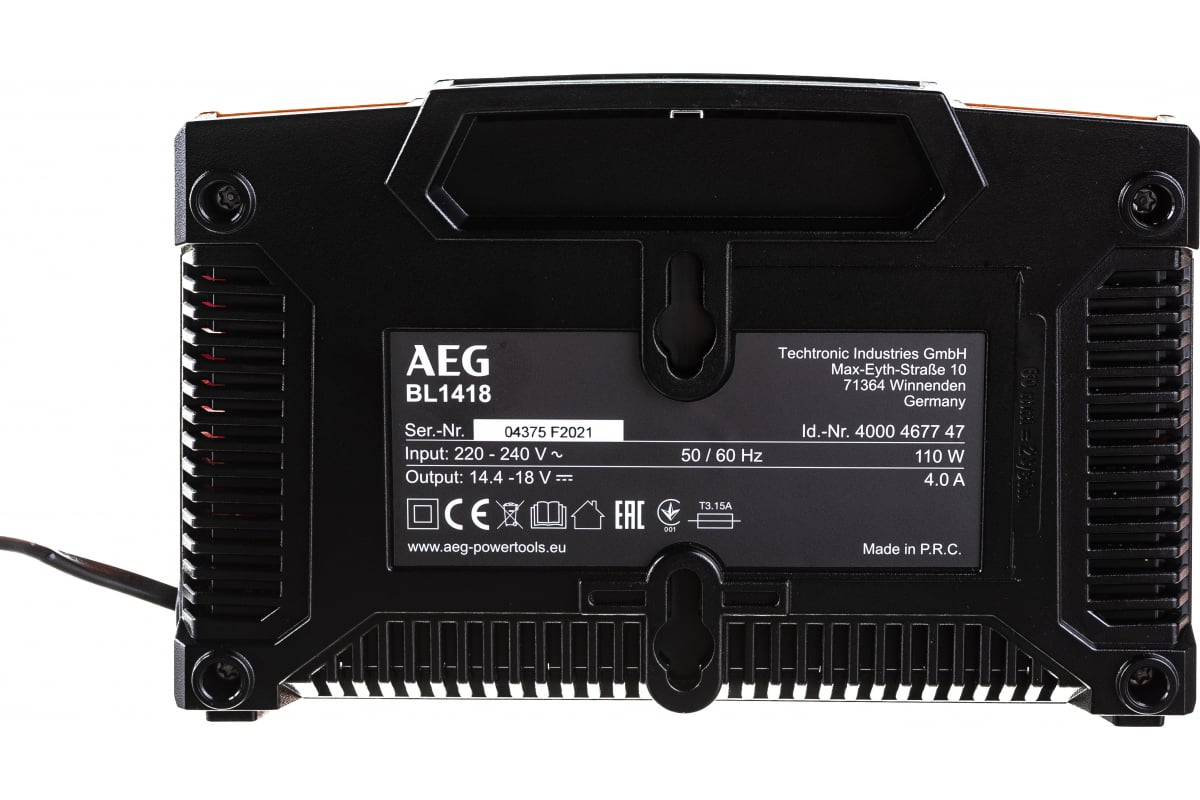 Бесщеточная аккумуляторная ударная дрель-шуруповерт AEG 18В BSB18C3BL-X02C 4935478937