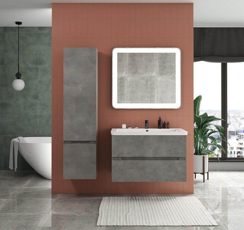 Мебель для ванной Art&Max Techno 90 см айс какао