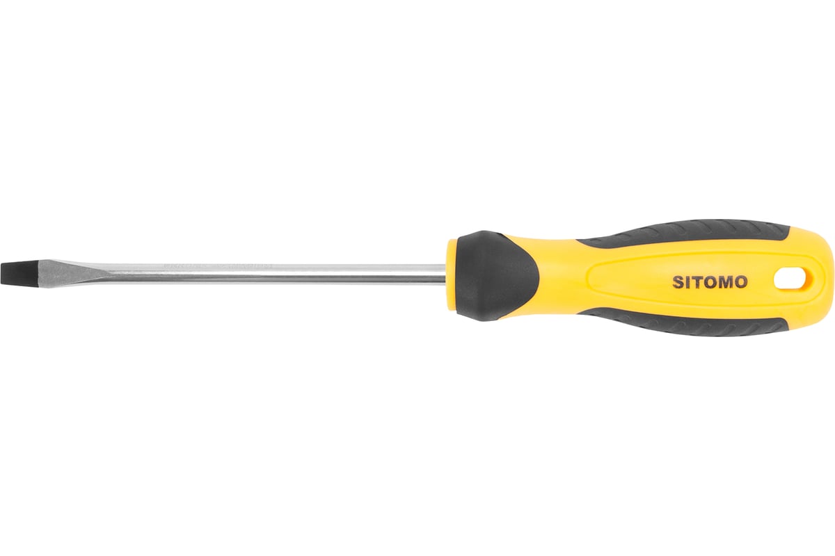 Шлицевая отвертка SITOMO SL 6х125, 240 мм CrV SIT 856496