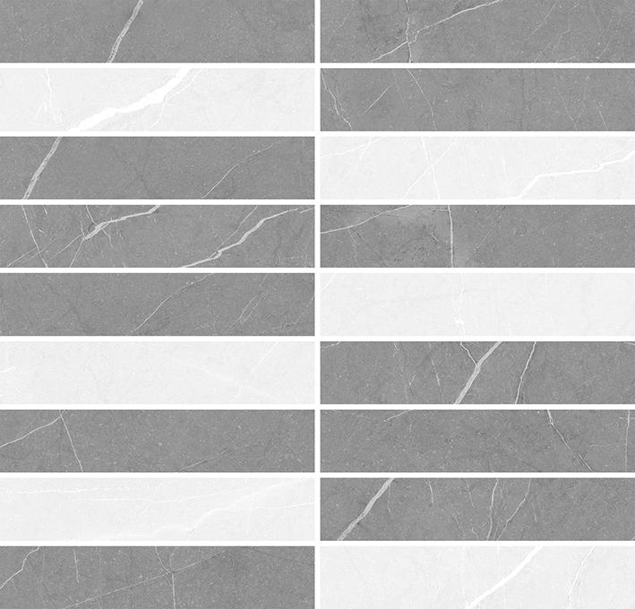 Мозаика Laparet Rubio микс серый 28,6х29,8 см