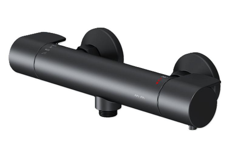 Смеситель для душа Am.Pm X-Joy F85A40022 с термостатом, черный