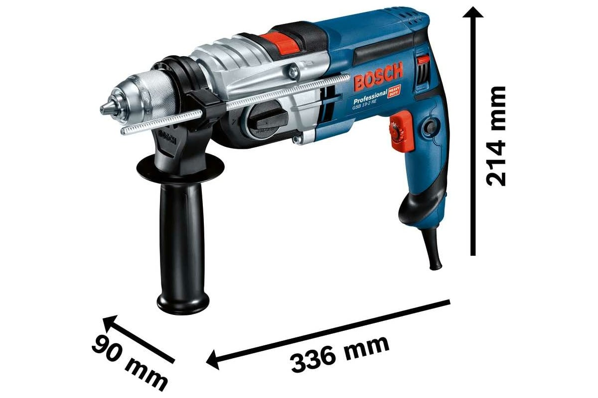 Ударная дрель Bosch GSB 19-2 RE (БЗП) 060117B500