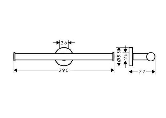 Держатель туалетной бумаги Hansgrohe Logis Universal 41717000