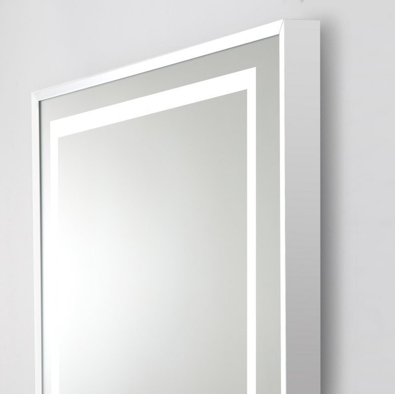 Зеркало BelBagno SPC-KRAFT-1085-685-TCH-WARM 110x70 см антипар, в алюминиевой раме