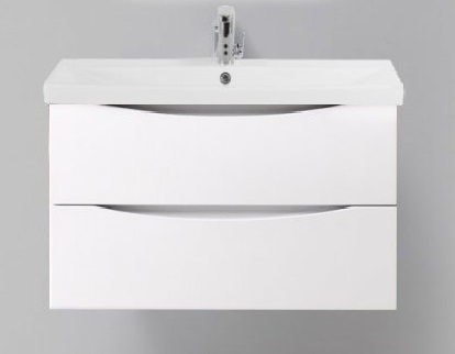 Мебель для ванной BelBagno Marino-Cer 80 см Bianco Lucido