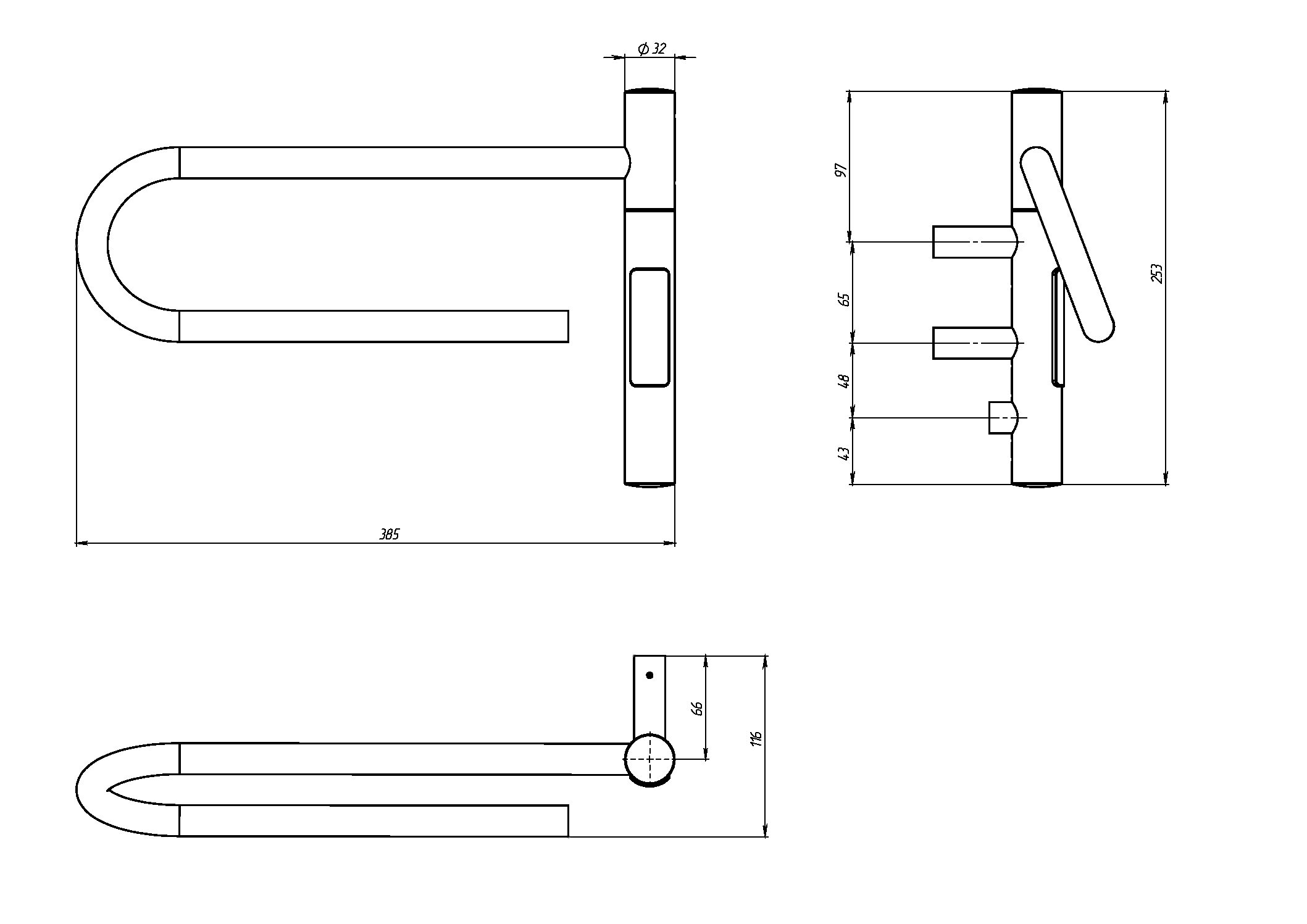 Полотенцесушитель электрический Vincea VTD-1P1BE 39x25 таймер, черный