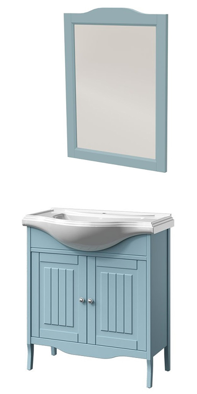 Мебель для ванной Caprigo Genova 80 см, 2 дверцы, антарктида