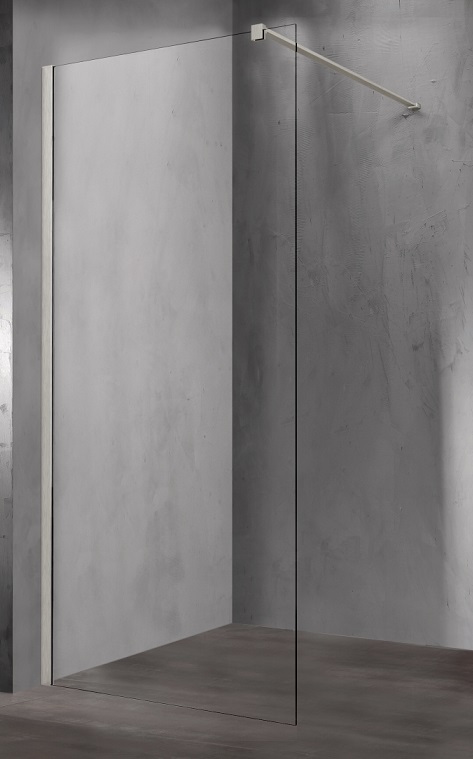 Душевая перегородка Vincea Walk-In VSW-1H120CLBN 120x200 брашированный никель, прозрачное