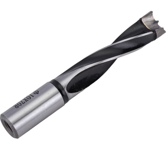 Сверло присадочное усиленное "глухое" (10x70 мм; S=10x20 мм; RH) ROTIS 412.1070R