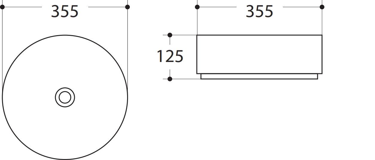 Раковина Art&Max AM-7078-D 35.5 см белый