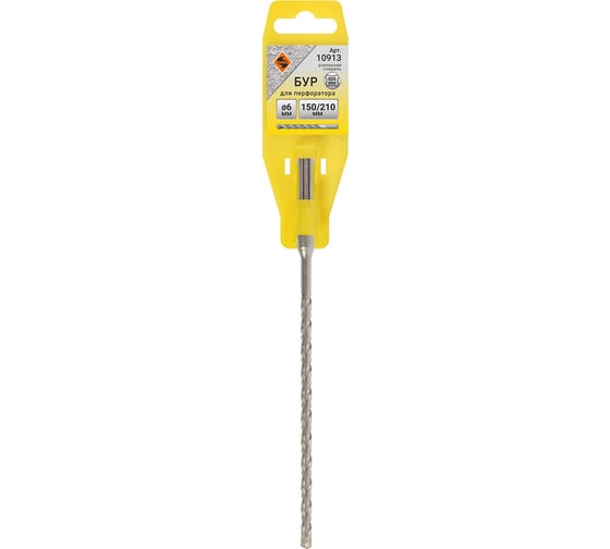Бур SDS-plus усиленный (6 мм; 150 мм; 210 мм; 1 шт) Энкор 10913