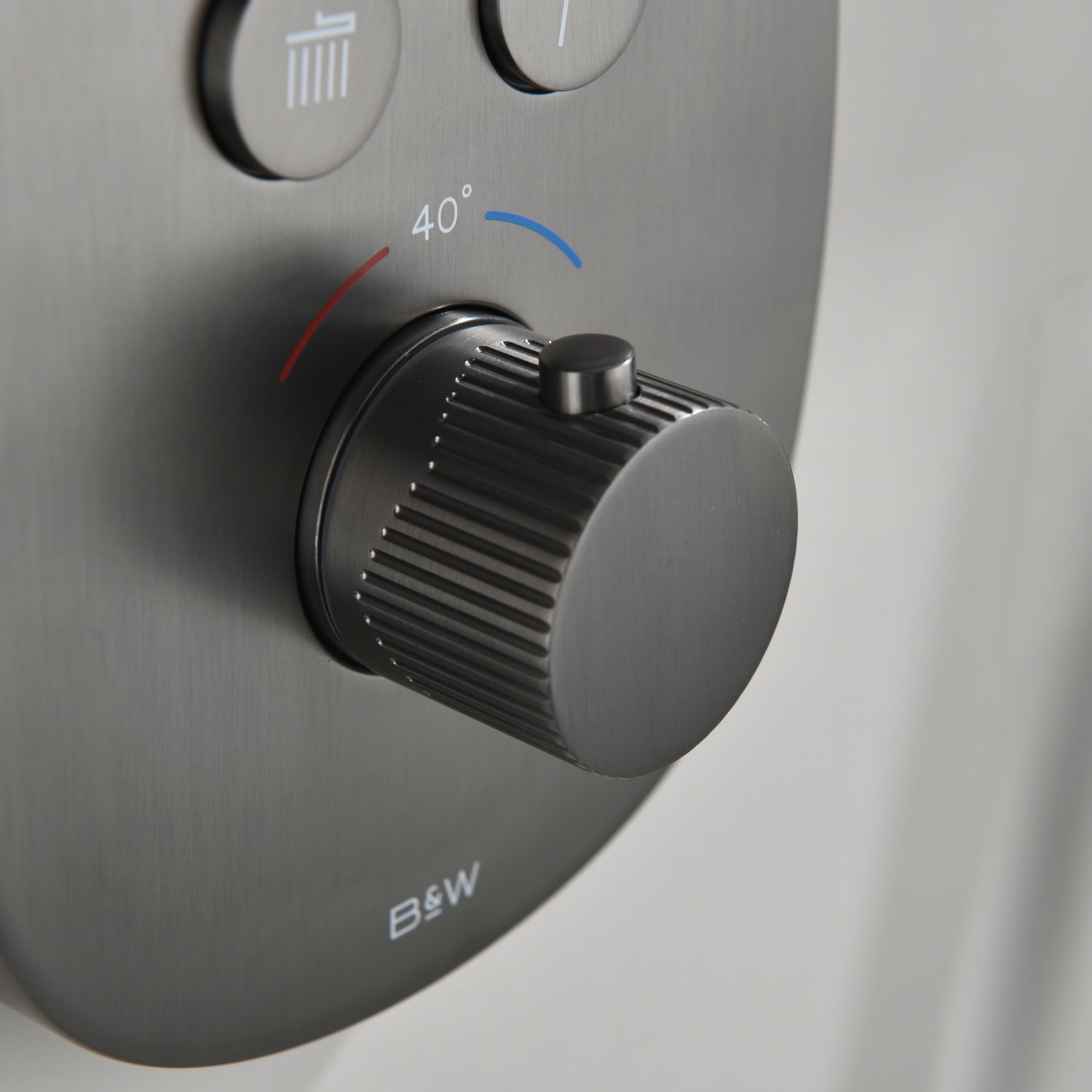 Душевой набор Black&White Gravity GH-9201-GM термостат, оружейная сталь