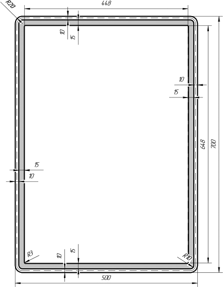 Зеркало Dreja Tiny 50