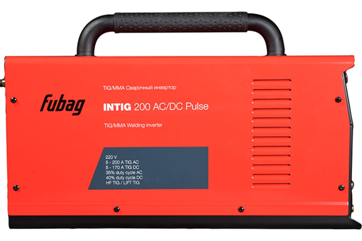 Сварочный инвертор Fubag INTIG 200 AC/DC PULSE_НАКС (31412.Н) + горелка FB TIG 26 5P 4m (38459) 31412.1_Н