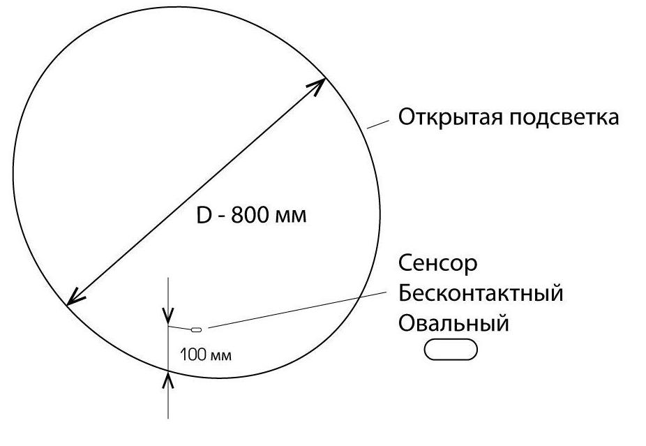 Мебель для ванной Art&Max Maxima 80 см Rovero Bianco