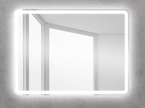 Зеркало BelBagno SPC-MAR-600-800-LED-BTN 60x80 см кнопочный выключатель