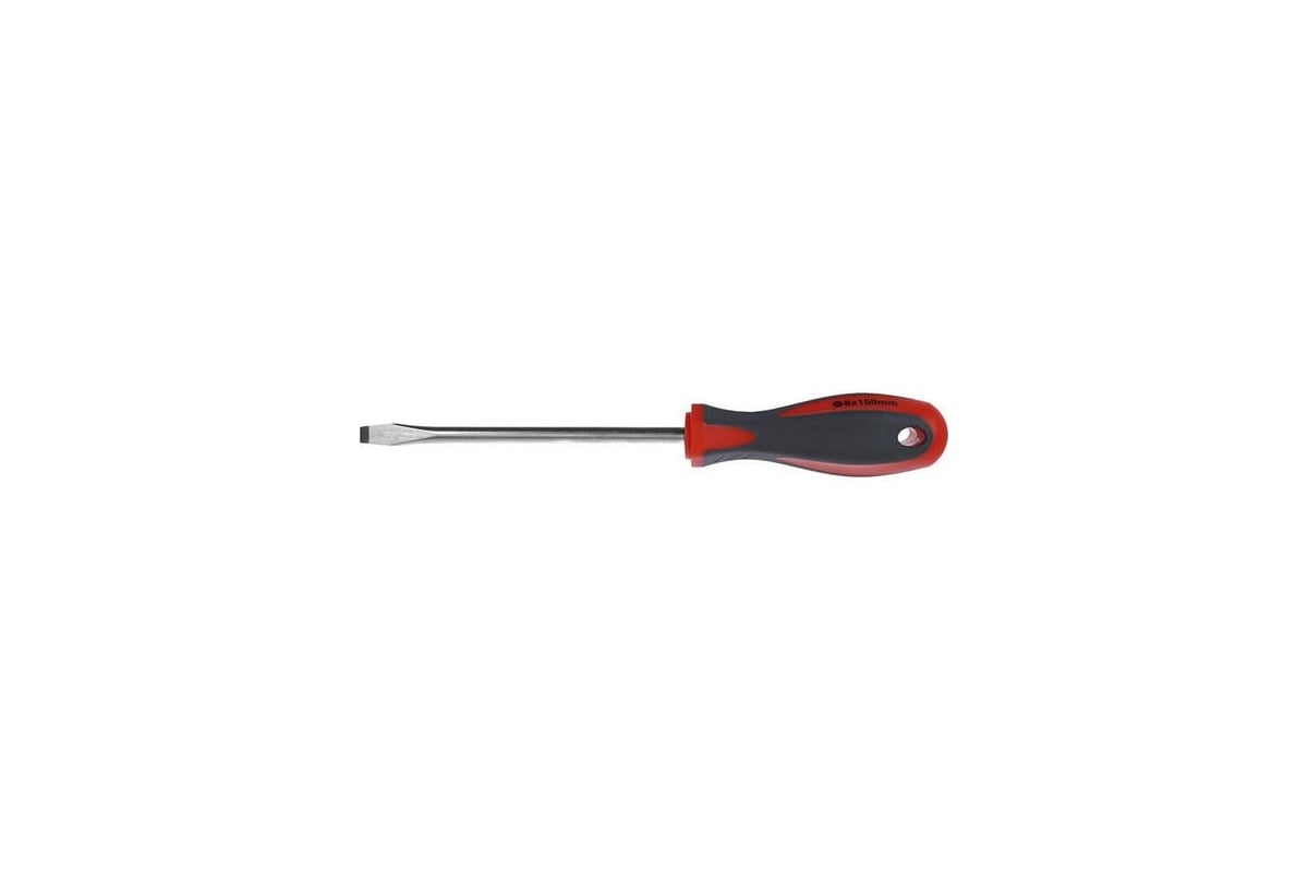 Отвертка PQTools 3101407 SL8,0x150 мм, двухкомпонентная рукоятка, намагниченный наконечник Лк-00002560