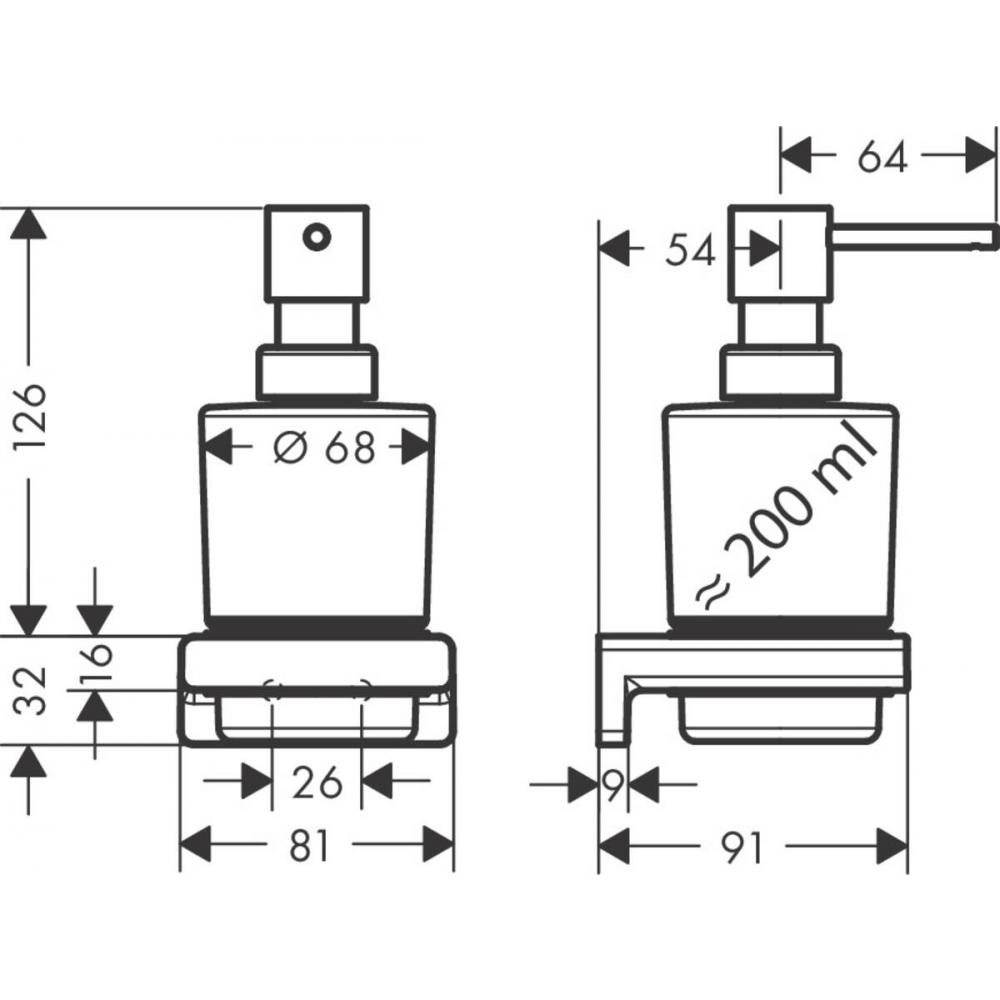 Дозатор Hansgrohe AddStoris 41745000 хром