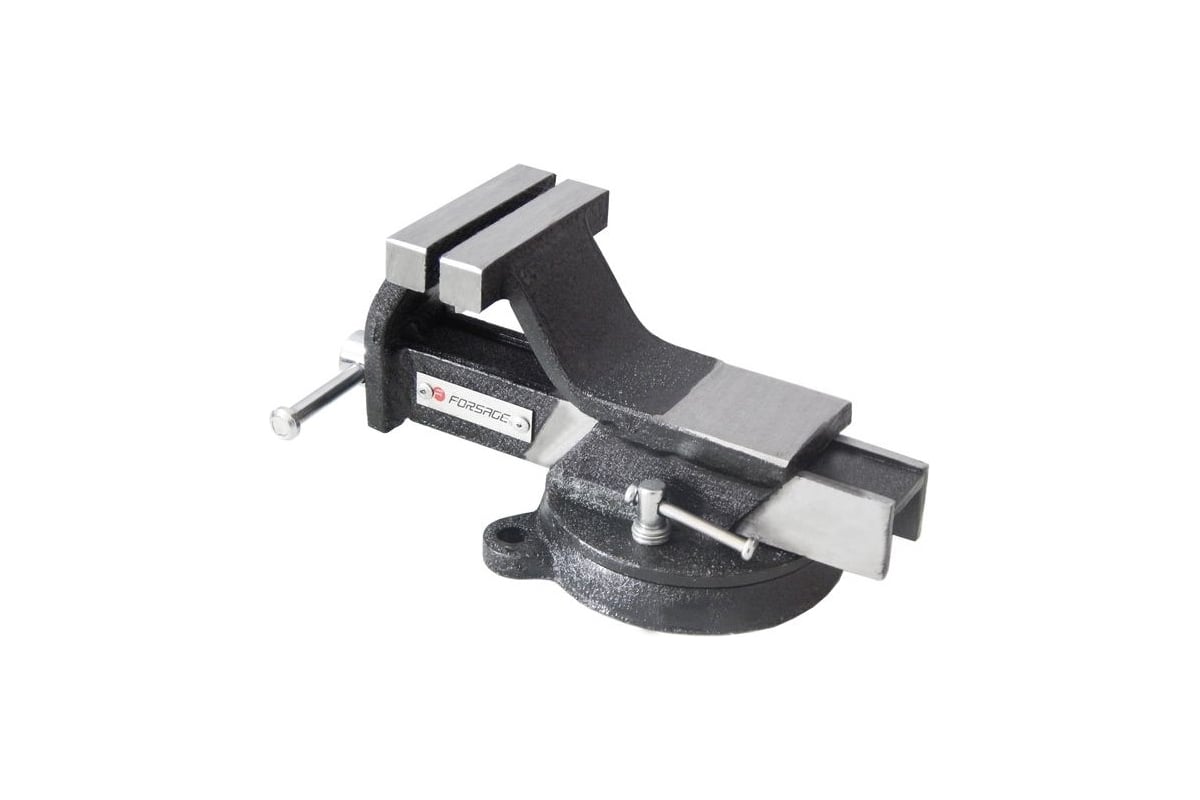 Тиски стальные поворотные с наковальней Forsage 4"-100мм F-6540804(18542)