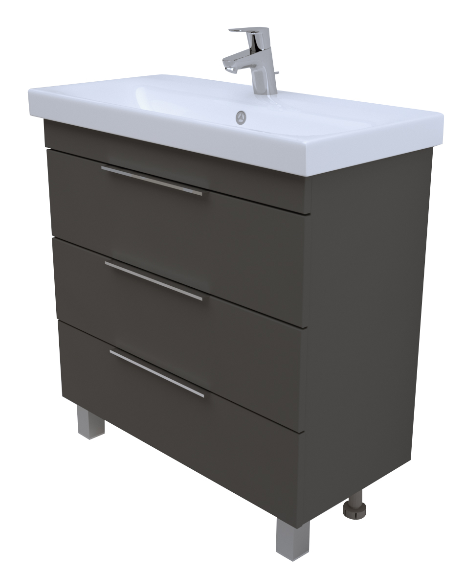 Тумба с раковиной 1MarKa Gaula 80 см