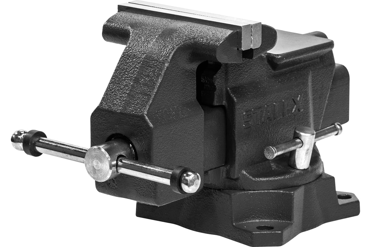 Слесарные тиски Stalex Кайман 114x100 мм, 210°, 7.9 кг D40