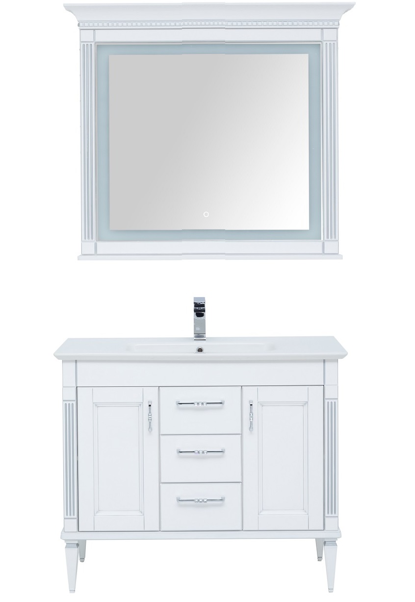 Мебель для ванной Aquanet Селена 120 см,  белый, серебро