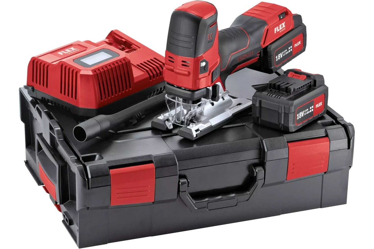 Аккумуляторный лобзик Flex JS 18.0-EC/5.0 Set 489778