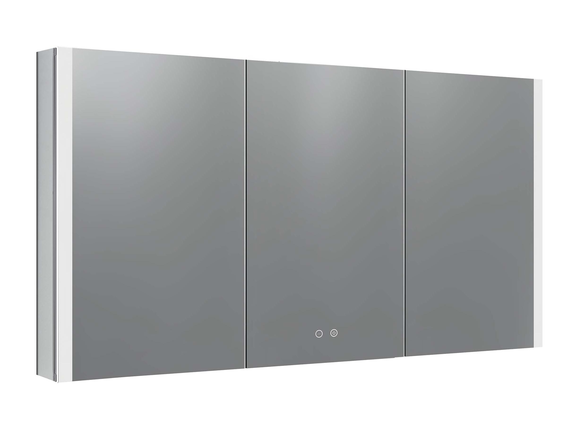 Зеркальный шкаф Aquatek 120x70 см с подсветкой, антипар, хром AQ7129-MLC