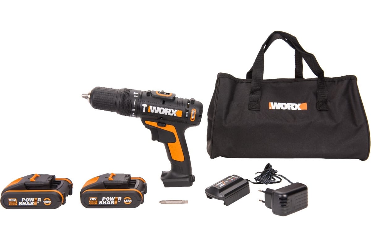 Аккумуляторная ударная дрель-шуруповерт Worx WX371.3