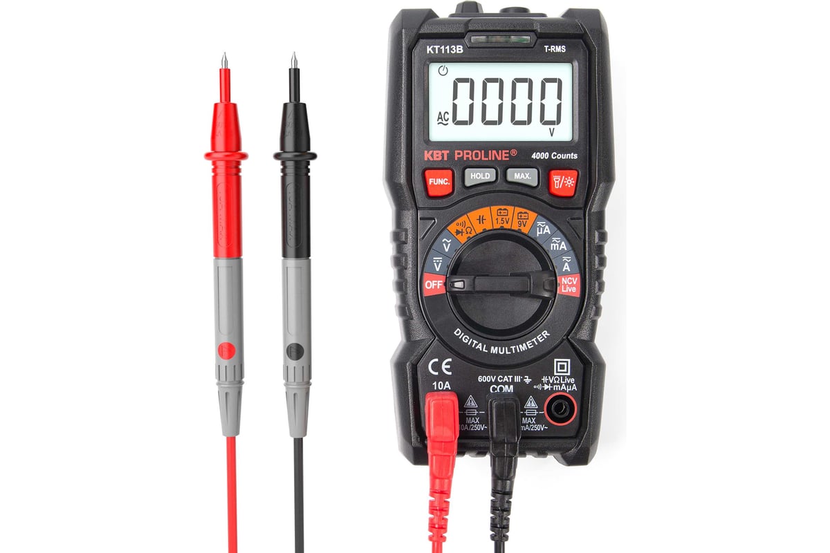 Цифровой мультиметр КВТ KT 113B PROLINE 79125